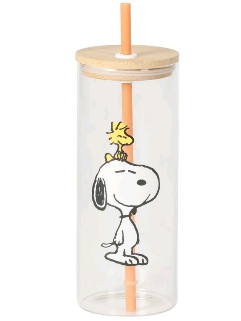 Peanuts Snoopy & Woodstock Happy Sips Tumbler w/Bamboo Lid